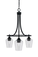 Paramount 3 Light Small Chandelier by Toltec 3413-12 - 3413-12