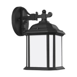 Kent 1 Light Outdoor Satin Etched Glass Wall Lantern by Generation - 84529