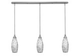 Any 3 Light Fusion Glass Mini Linear Pendant by Toltec - 36-55-13-3725
