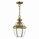 Monterey 1 Light Small Outdoor Pendant by Livex - 2152