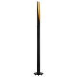 Barbotto 1 Light Floor Lamp Matte Black Silver by Eglo - 203388