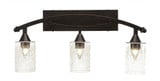 Bow 3 Light Vanity Light 26.25 Inch Length by Toltec - 173--1225-2625