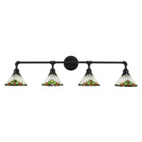 Vintage 4 Light Vanity Light 43.25 Inch Wide by Toltec - 184-4325-1025-
