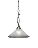 Bow 1 Light Large Pendant 19.25 Inch Tall by Toltec - 271-16-1925-