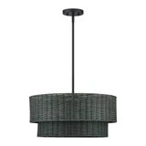 Weavington 4 Light Pendant 18 Inch Tall and 21 Inch Wide by Livex - 60044
