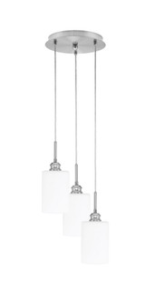 Array 3 Light Small Pendant 12.5 Inch Tall by Toltec - 1816-BN-9.5