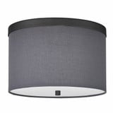 Honil Path 2 Light 12 Inch Wide Grey Shade Flush Mount - 303-BEL-1343046