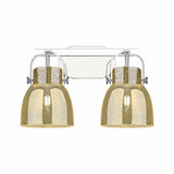 Pilaster II Bell 2 Light Bath Vanity 17 Inch Wide by Innovations - 423-2W-G412-6