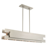 Varick 5 Light Geometric Linear Chandelier by Livex - 40695