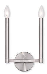 Alpine 2 Light Candle Style Wall Sconce by Livex - 40242