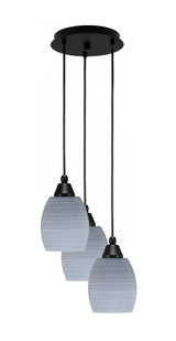 Array 3 Light Matrix Glass Small Pendant by Toltec - 1816-MB-10.25-9.5