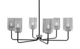 Sandia 6 Light Chandelier 11.5 Inch Tall and 33.5 Inch Wide by Toltec - 6206-115-335
