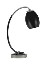 1 Light Desk Lamp 18.25 Inches Tall and 14.75 Inches Wide by Toltec  - 57-GPMB-426-MB