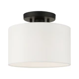 Clark 1 Light 7 Inch Wide Semi Flush Mount by Livex - 41095