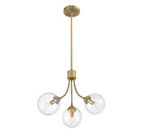 3 Light Small Chandelier by Meridian M10057 - M10057