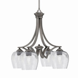 Zilo 4 Light Medium Chandelier by Toltec 568-DG-4811 - 568-DG-4811