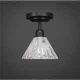 Vintage 1 Light 7 Inch Wide Semi Flush Mount by Toltec - 280-785