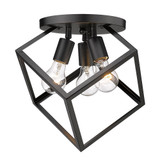 Cassio 3 Light 13.13 Inch Wide Flush Mount by Golden - 2086-3SF