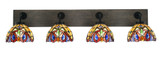 Oxbridge 4 Light Vanity Light 37.75 Inch Length by Toltec - 1774-MBDW-9395