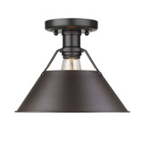Bowland South 1 Light 10 Inch Wide Semi Flush Mount by Bailey Street Home - 170-BEL-4159324