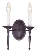 Williamsburgh 2 Light Wall Sconce 9.5 Inch Wide by Livex - 5122