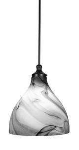 Juno 1 Light Large Stem Hung Pendant 19 Inch Tall by Toltec - 77-BN-4749