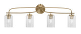 Cavella 4 Light Vanity Light 36 Inch Length by Toltec - 3914-NAB-3001