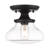 Port Brook 1 Light 8 Inch Wide Semi Flush Mount by Bailey Street Home - 170-BEL-4561193
