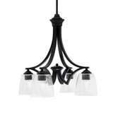 Zilo 4 Light Small Chandelier by Toltec 568-DG-460 - 568-DG-460