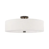 Meridian Five Light 22 Inch Wide Semi Flush Mount by Livex - 52141