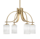 Cavella 4 Light Medium Chandelier by Toltec 3924-3009 - 3924-3009