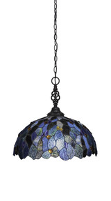 Elegante 1 Light Large Pendant 15.5 Inch Tall by Toltec - 82-16-155