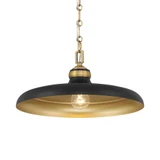 Crowne 1 Light Pendant 7.25 Inch Tall and 16 Inch Wide by Minka Lavery - 3935