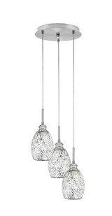 Array 3 Light Steel Small Pendant by Toltec - 1816-BN-9.75-12.25