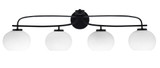 Cavella 4 Light Vanity Light 39 Inch Length by Toltec - 3914-MB-202