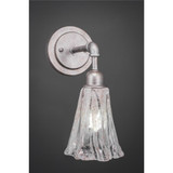 Vintage 1 Light Wall Sconce 10.25 Inch Tall by Toltec - 181-55-1025-