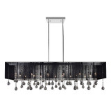 Water Drop 17 Light Oversized Linear Chandelier by CWI - 5005P48C-141348
