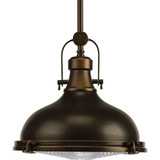 Fresnel 1 LED Light Medium Pendant by Progress - P5188