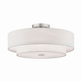 Claremont 4 Light 18 Inch Wide Semi Flush Mount by Livex - 51085