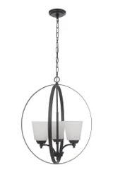 Tyler 3 Light Medium Foyer Chandelier by Craftmade - 50233