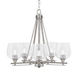 Uptowne 5 Light Medium Chandelier by Toltec 325-AS-4622 - 325-AS-4622