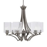 Zilo 6 Light Medium Chandelier by Toltec 566-MB-530 - 566-MB-530