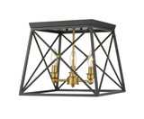 Guildford Farm 3 Light 14 Inch Wide Flush Mount by Bailey Street Home - 372-BEL-1002101