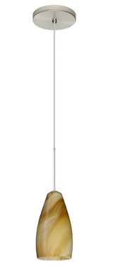 Karli 1 Light Mini Cord Pendant with Flat Canopy by Besa - 1XT-KARLI