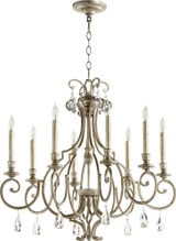 Ansley 8 Light Large Chandelier by Quorum - 6014-8