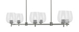 Franklin 6 Light Island 8 Inch Tall and 38.25 Inch Length by Toltec - 1226-8-3825