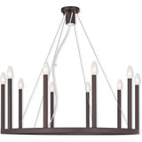 Alpine 9 Light Large Chandelier by Livex - 40247