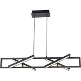 Helix 50W 4 LED Rectangular Pendant 9 Inch Tall and 36 Inch Length by Abra - 10110PN