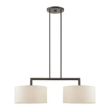 Meridian 2 Light Small Linear Chandelier by Livex 49292 - 49292
