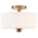 Travis 2 Light 12.5 Inch Wide Flush Mount by Crystorama - TRA-A3302